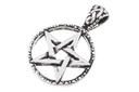 Keltisches Amulett, Anhänger 'Keltisches Pentagramm' aus Silber 925- Mittelalter, Larp, Reenactment Schmuck