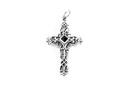 Mittelalter Kreuz, Anhänger 'Lucan - Gotisches Kreuz' aus Silber 925 - Mittelalter, Larp, Reenactment Schmuck