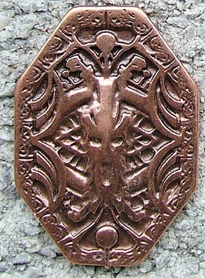 Wotan, kupferfarbener Beschlag