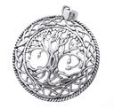 Keltisches Amulett, Anhänger 'Runa -Lebensbaum' aus Silber 925- Mittelalter, Larp, Reenactment Schmuck