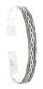 CULAIN Armreif aus Silber – Keltischer Reif mit Ornamentik Ø 6,6 cm