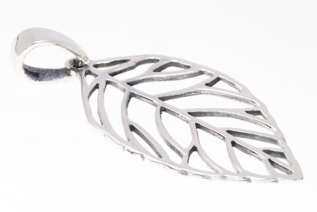 [WK2015-am206] Amulett, Anhänger 'Fairy - Feenhaftes Blatt' aus Silber 925 - Mittelalter, Larp, Fantasy Schmuck
