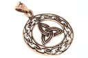 Keltisches Amulett, Anhänger 'Dacian – Keltische Dreiheit' aus Bronze- Mittelalter, Larp, Reenactment Schmuck