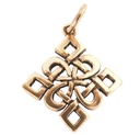 Keltisches Amulett, Anhänger 'Rigani – Keltischer Knoten' aus Bronze- Mittelalter, Larp, Reenactment Schmuck