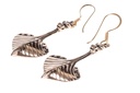 Ohrhänger Danar Drachenboote aus Bronze – Wikinger Ohrringe 5,1 cm maritimer Schmuck