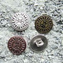 Wikinger Knopf „Odins Schutz“ altmessing – 15 mm Symbolknopf für Tunika, Hemd & Umhang
