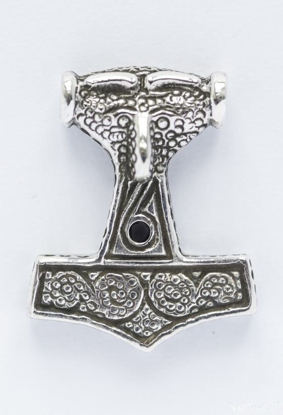 Großer Schmuck Anhänger THORKAN 3,5 cm – Thorshammer Mjölnir aus Silber 925