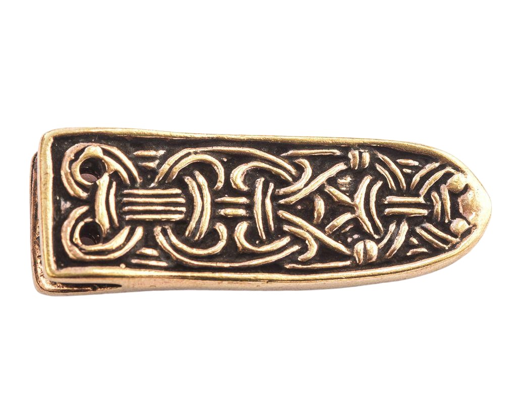 Gürtelspitze Snorri aus Bronze – Wikinger Gürtelabschluss 4,5 cm für Reenactment & LARP