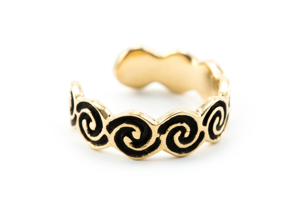 [zrb2] Zehenring Mutter Erde Bronze - Schmuck Accessoire für Historische Gewandungen, Reenactment und Liverollenspiel