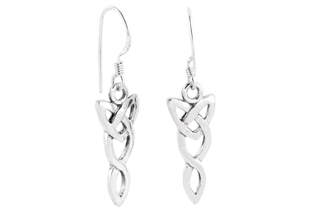 [oh79] KAYNA Ohrringe aus Silber – Keltische Ohrhänger mit Ornament 2,3 cm