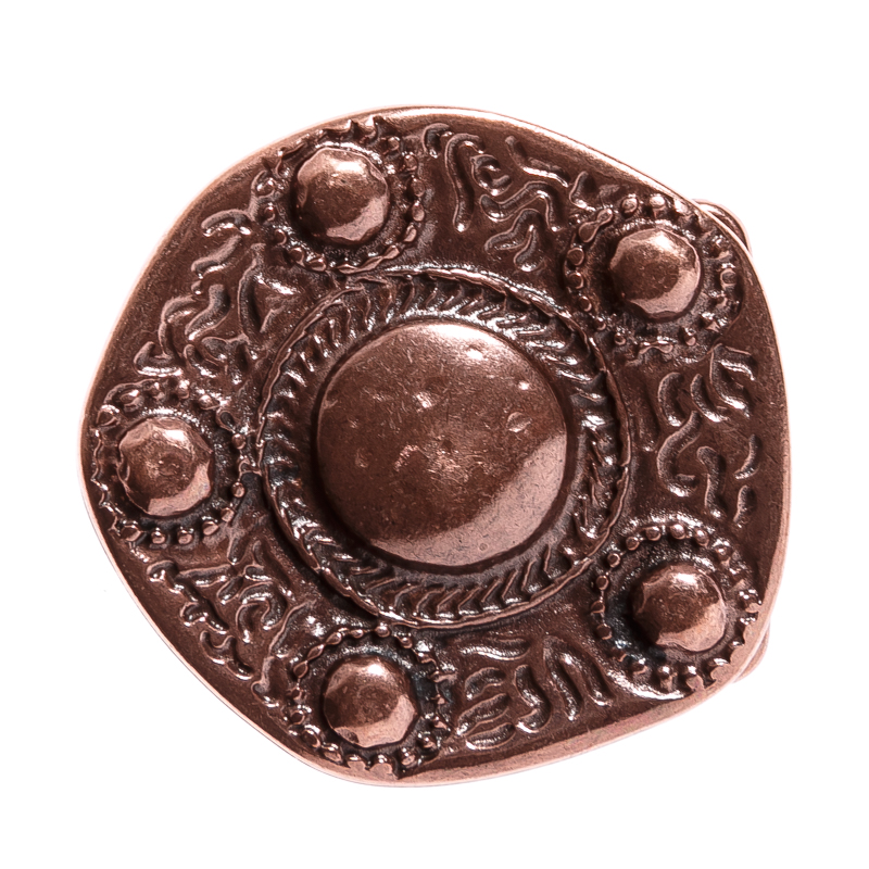 Wikinger Schild-Schließe kupferfarben 4cm