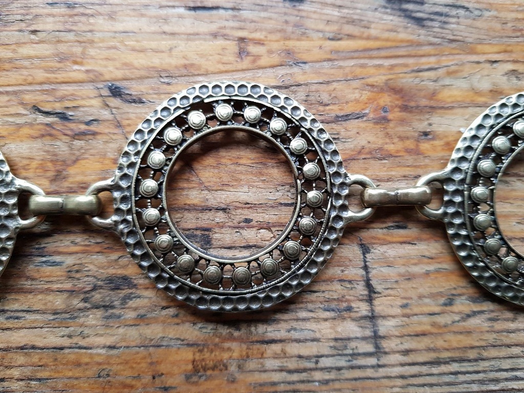 [34081] Y-Kugelringe, Ypsilon-Hüftgürtel, messingfarben