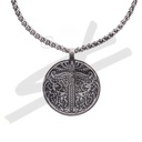 Halskette IGGDRASIL, silberfarben
