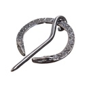 Wikinger Gewand-Fibel LOKI, eisenfarben