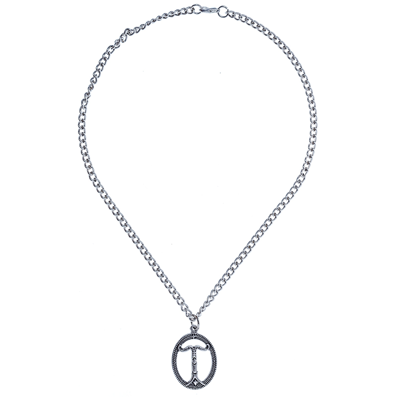 [PK-5164-1] Halskette „Irminsul“ – Silberfarbener Anhänger des heiligen Weltenbaums