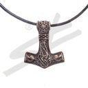 Halskette kleiner Thor-Hammer , altmessingfarben