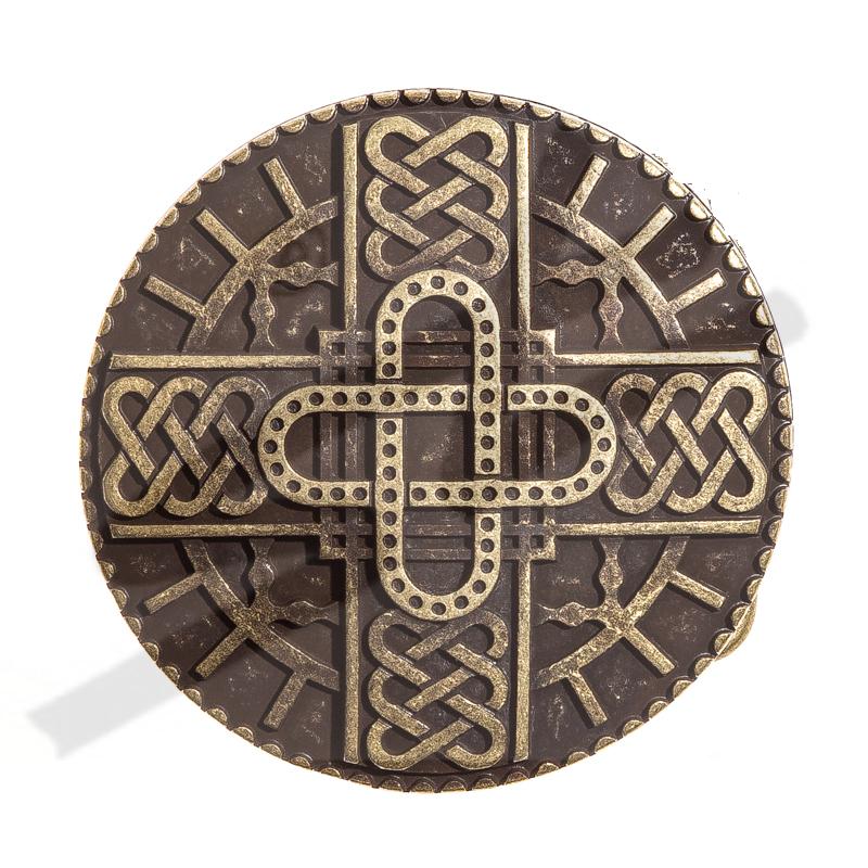 [B644-21] B644-21 Merowinger-Schließe messingfarben 4cm
