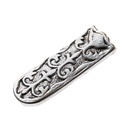 silberfarbene Mittelalter-Gürtelspitze 2cm