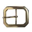 Schließe „Pirat Jack“ – Messingfarbene Schnalle im Piratenstil für 5 cm Gürtel 