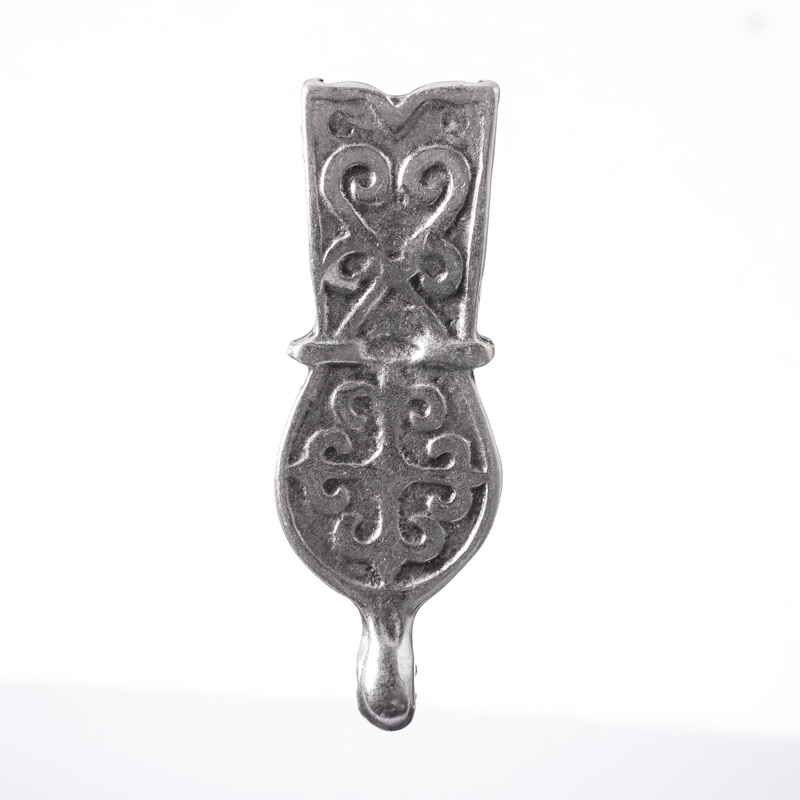 [33429] silberfarbene Mittelalter Gürelspitze 2cm