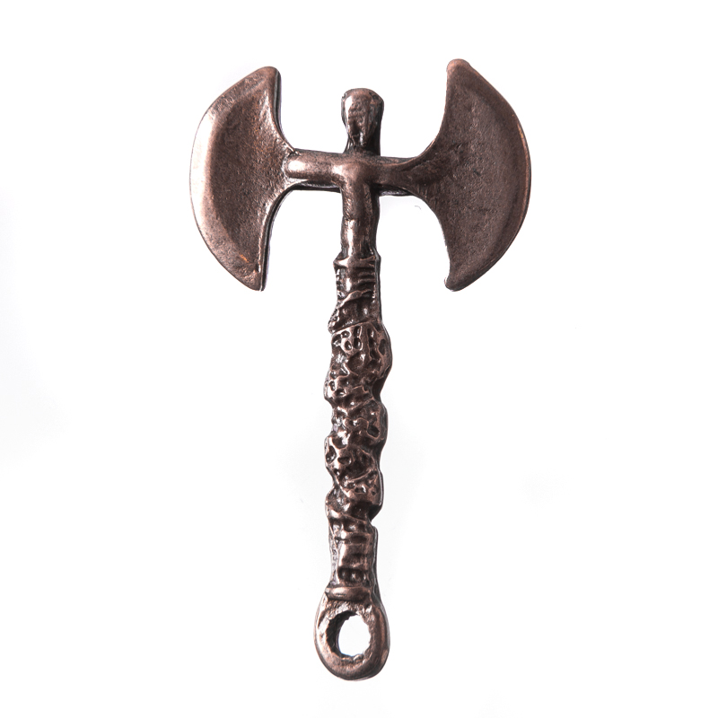 [P-5166-4] Anhänger nordic axe, kupferfarben