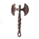Wikinger Doppelaxt Anhänger kupferfarben – Nordic Axe aus Zamak mit Symbolkraft