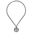 Halskette „Celtic Wedding Knot“ – Altmessingfarbener Hochzeitsknoten an schwerer Kette