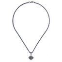 Halskette „Drachenboot“ – Silberfarbener Anhänger eines angreifenden Wikingerschiffs an Flechtkette