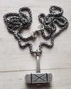 Halskette Schmiede-Mjölnir, silberfarbener Thor-Hammer