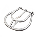 Gürtelschließe „Olaf“ – Große silberfarbene Mittelalter-Schnalle für 4 cm breite Riemen