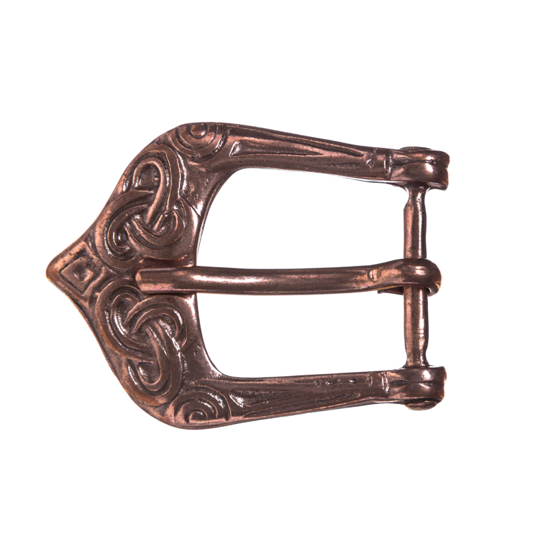 [B673-4] Mittelalter-Schließe mit Knotendesign, kupferfarben