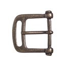 mittelalterliche Rüstungsschließe, altmessingfarben