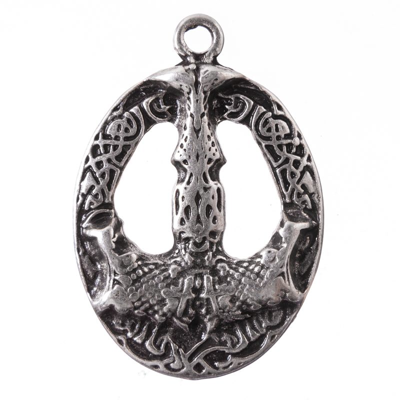 [P-5173-1] Anhänger Mjölnir, silberfarben