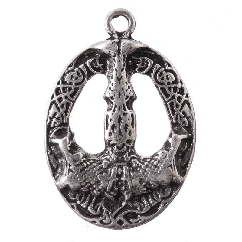 Mjölnir Anhänger silberfarben – Wikinger Thorhammer aus Zamak mit kraftvoller Symbolik