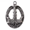 Mjölnir Anhänger silberfarben – Wikinger Thorhammer aus Zamak mit kraftvoller Symbolik