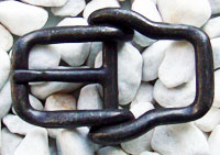 [B698-3] Mittelalter-Schließe „Forged 2“ – 2-teilige Gürtelschnalle in Schmiedeoptik für 2 cm Riemen