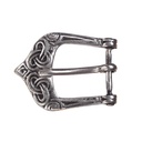 Mittelalter-Schließe mit Knotendesign, silberfarben