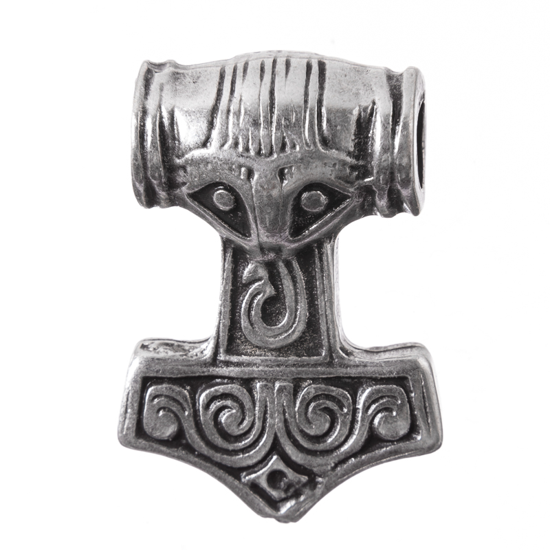 Schonenhammer Anhänger silberfarben – Historische Mjölnir-Replik aus Zamak