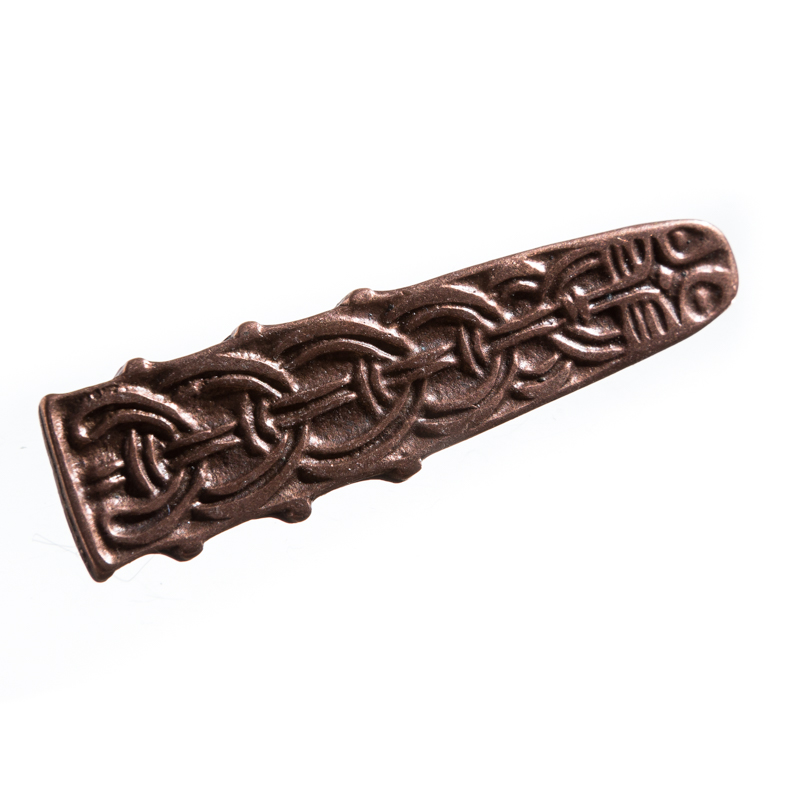 kupferfarbene Gürtelspitze Celtic II 1,5cm