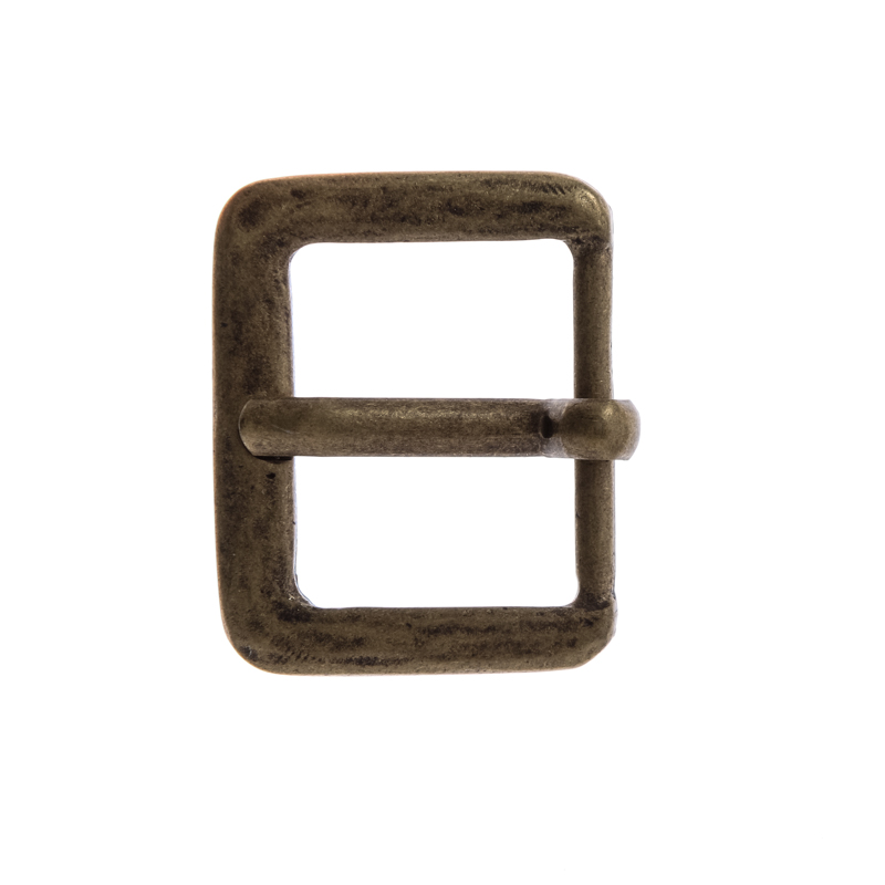 [B630-21] Mittelalter-Schließe Antik 3 altmessingfarben – Dornschließe für 3 cm Riemen aus Zamak