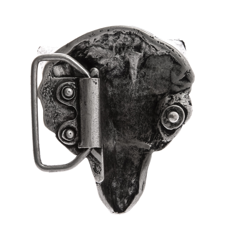 [B1661-21] Wolfskopf, altmessingfarbene Schließe