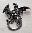 Anhänger Nordischer Drache, silberfarben