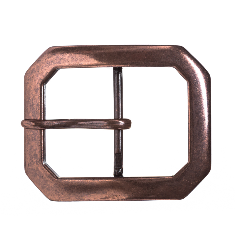 [B2028-4] Schließe „Pirat Jack“ – Kupferfarbene Schnalle im Piratenstil für 5 cm Gürtel