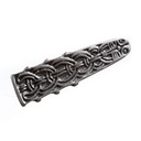 silberfarbene Gürtelspitze Celtic II 1,5cm