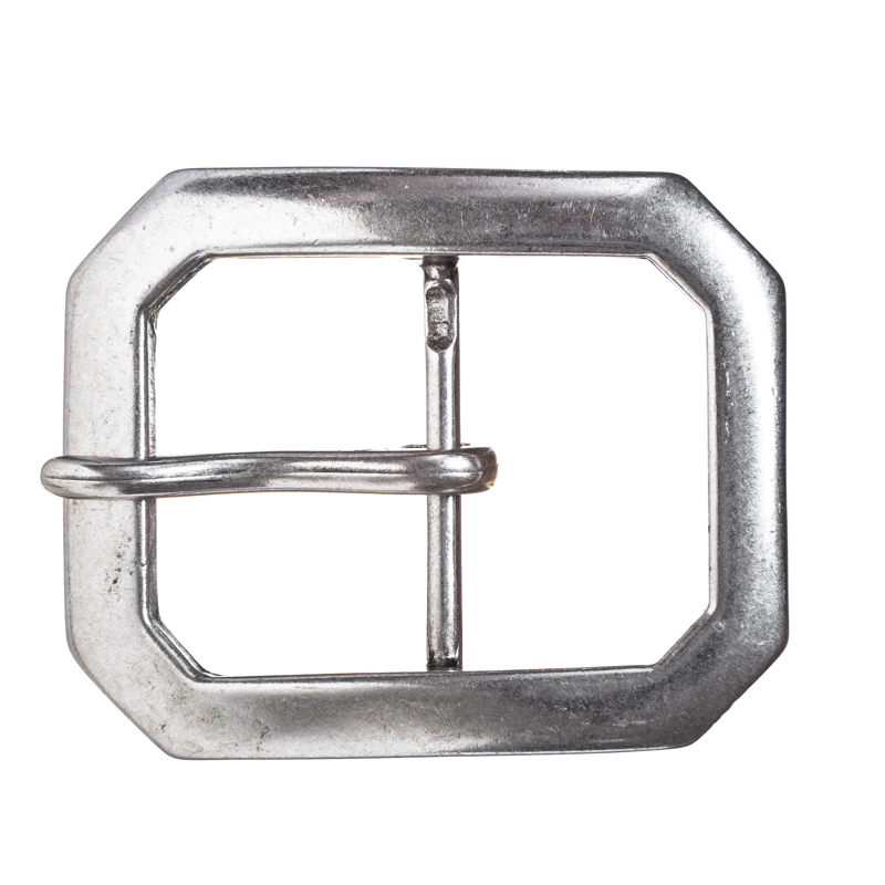 [B2028-1] Schließe „Pirat Jack“ – Silberfarbene Schnalle im historischen Piratenstil für 5 cm Gürtel 