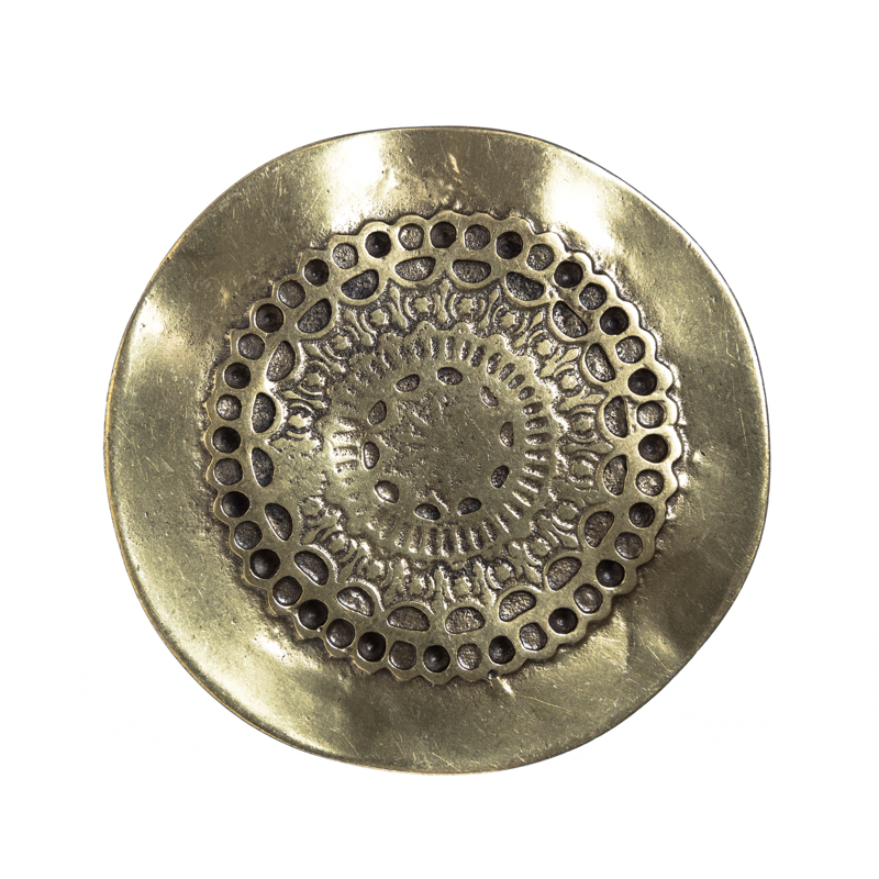 [B1202-2] SCUDO 4 cm – Silberfarbene Schild-Schließe aus Zamak für Gürtel