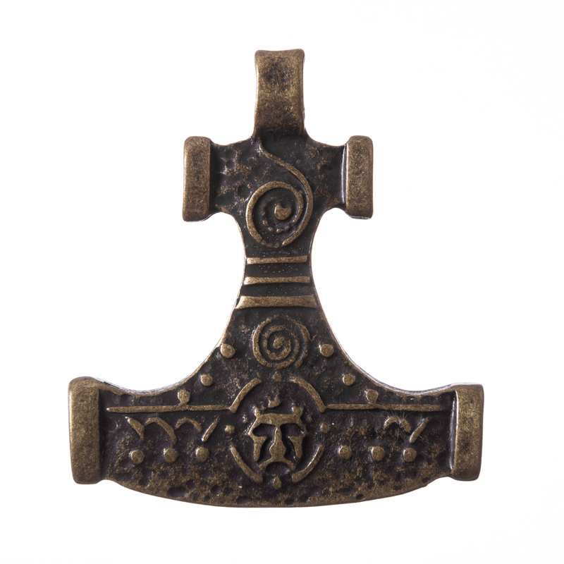 Anhänger Hiddenseehammer, altmessingfarben