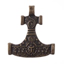 Anhänger Hiddenseehammer, altmessingfarben