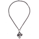 Halskette Drache, messingfarben