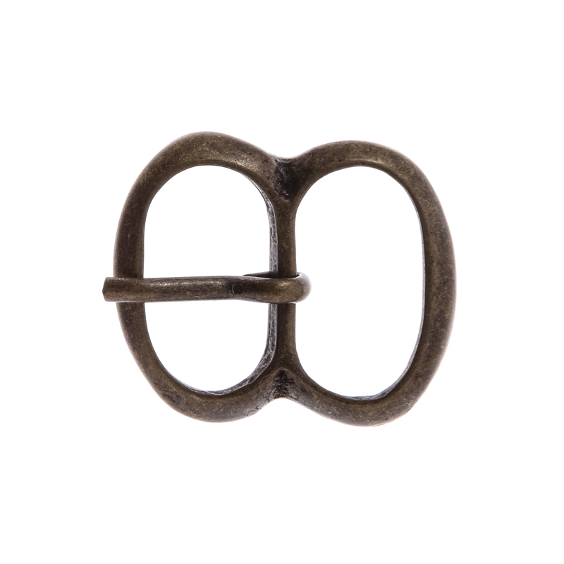 Mittelalter-Doppelschließe, altmessingfarben